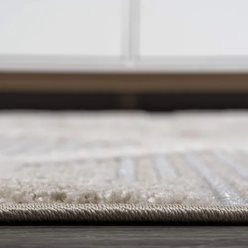 Vista 6 de JONATHAN Y Alfombra de pasillo Kilim Diamante Neutro para interiores y exteriores, 2 x 8 pies, color beige/gris, Sumak pelo alto y bajo para patio