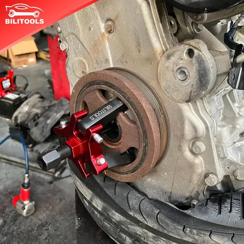 Vista 2 de BILITOOLS Adjustable 3-Jaw Harmonic Balancer Puller for Crankshaft Dampers