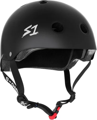 Vista 7 de S1 - Casco mini Lifer para ciclismo, patinaje y patinaje sobre ruedas, espuma EPS Fusion, certificación CPSC y ASTM Brillo negro