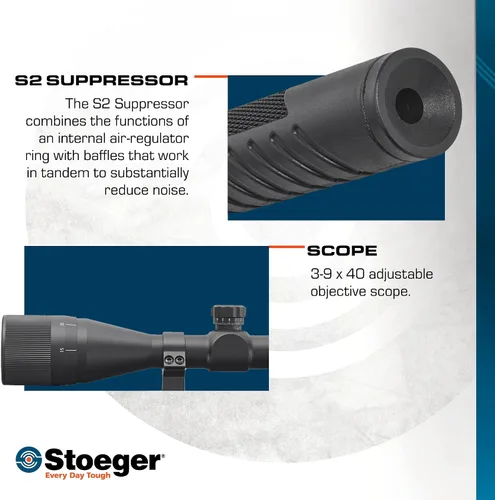 Vista 4 de Stoeger S8000-E TAC Break Barrel Pellet Air Rifle