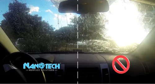 Vista 6 de Nanotech Surface Solutions Kit de cuidado de parabrisas, incluye repelente de lluvia para parabrisas (2 unidades), aumenta la visibilidad durante