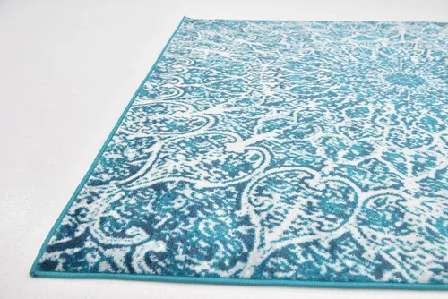 Vista 102 de Sofia, alfombra clásica de diseño abstracto, Polipropileno, Gris oscuro Gris/gris (Dark Gray/Gray)