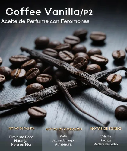 Vista 2 de Purefittech - Aceite de perfume de feromonas para mujer, fragancia enrollable de vainilla de café de larga duración, perfume de aceite esencial