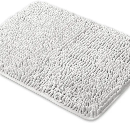 Vista 36 de Yeaban Alfombra de pasillo de baño de 24 x 72 pulgadas, antideslizante, alfombra de baño larga de felpilla gruesa, absorbente y lavable, alfombra