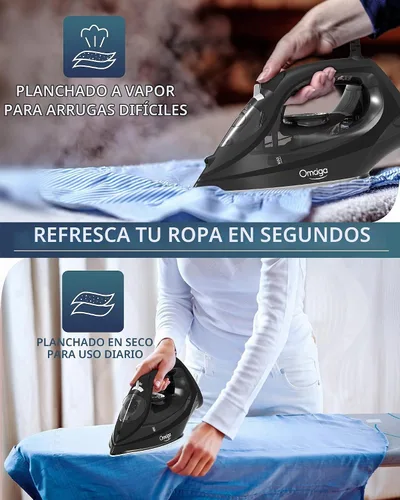 Vista 8 de OMAIGA Juego de plancha de vapor para el hogar, planchado eficiente, adecuado para todo tipo de prendas