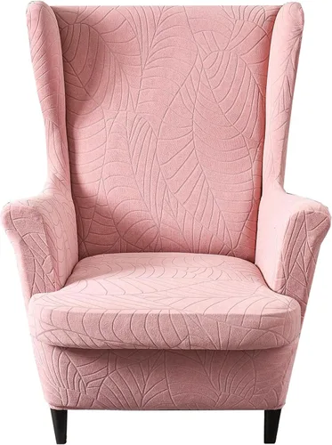 Vista 19 de HZDHCLH Fundas para silla de ala de 2 piezas, fundas de silla de ala de elastano elásticas para sillón del salón, fundas lavables para sofá