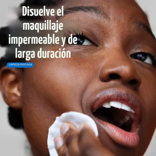 Vista 3 de Desmaquillador suave resistente al agua, 6.0 onzas líquidas, de la marca Cetaphil Fórmula micelar sin aceite, elimina el maquillaje de ojos