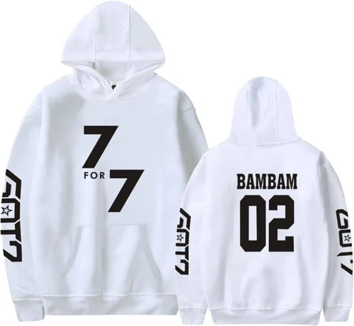 Vista 9 de Xkpopfans Kpop GOT7 Sudadera con capucha para conciertos Mark Jackson Bambam JB Chaqueta