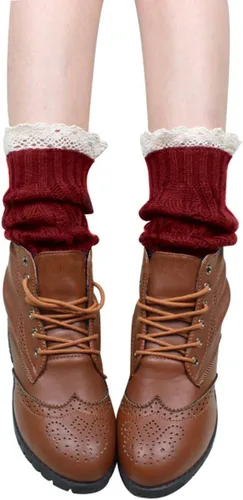 Vista 2 de Calcetines de punto para botas de mujer, ideal como regalo de invierno