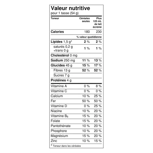Vista 7 de Fibre 1 Cereal en racimo de miel, 425g/15oz.