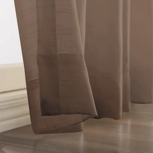 Vista 12 de Cortinas traslúcidas blancas de 96 pulgadas de largo, paneles de cortinas plisadas dobles para ventana, 52 pulgadas de ancho x 96 pulgadas de largo