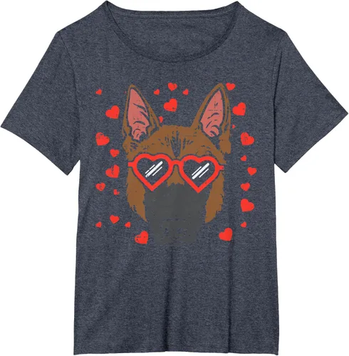Vista 55 de Camiseta de regalo para perro con cara de pastor alemán, Negro, S