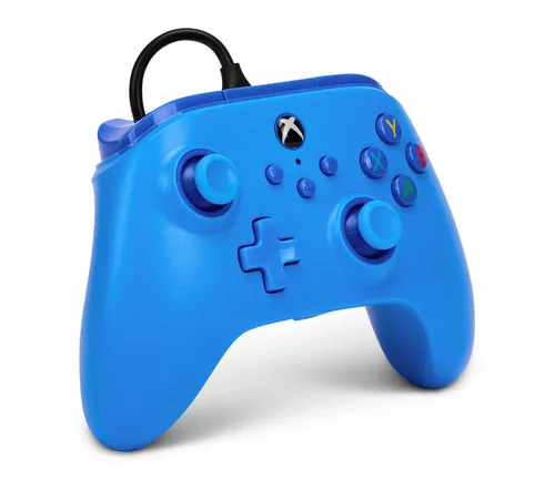 Vista 4 de PowerA Wired Controller for Xbox Series XS - Blue, gamepad, video gamegaming controller, works with Xbox One, Officially Licensed
