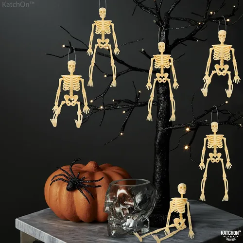 Vista 6 de KatchOn, Huge Pack of 12 Halloween Mini Skeletons Figure - 6-inch