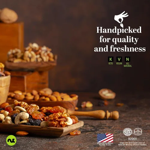 Vista 6 de NUT CRAVINGS - Granos de maíz crujientes tostados - Sabor a barbacoa asado y salado (8 oz - 1 paquete) empacado fresco en bolsa resellable