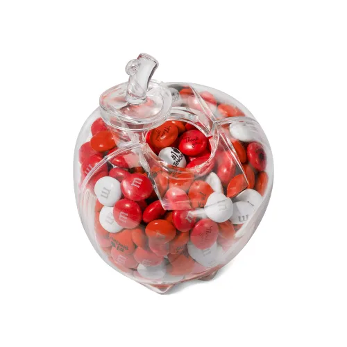 Vista 8 de M&M'S Teacher Appreciation - Caramelos de chocolate con leche, 2 libras, M&M'S rojo y blanco con iconos temáticos de maestros