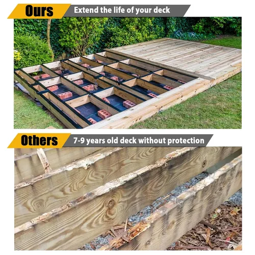 Vista 3 de Cinta para Viguetas - Cinta de Cubierta de Viguetas de Alta Resistencia, 1 Rollo de 4" x 50' de Cinta de Cubierta Impermeable y Resistente a