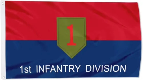 Vista 11 de Fyon Bandera militar de la 34ª división de infantería del ejército de 3 x 5 pies con 2 ojales de latón