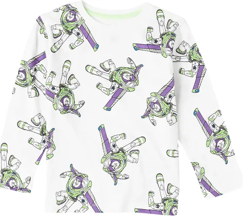 Vista 6 de Camiseta de manga larga Spotted Zebra, marca Tienda, de Disney, Star Wars, Marvel, para niño