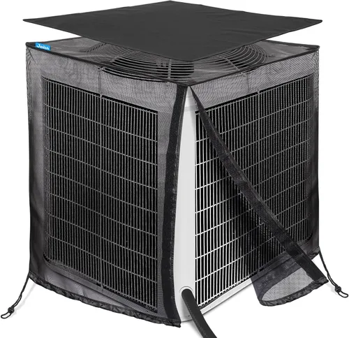 Vista 9 de Joiish Fundas de aire acondicionado para exteriores, malla completa con parte superior impermeable desmontable, transpirable y para todas