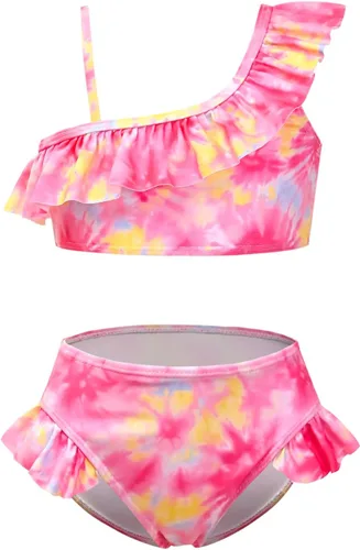 Vista 7 de CHILDRENSTAR Trajes de baño de dos piezas para niñas, traje de baño de playa y piscina