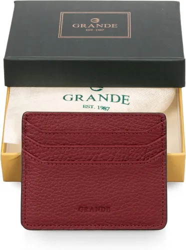 Vista 4 de Grande -3633 Estuches para tarjetas, Borgoña, Minimalista