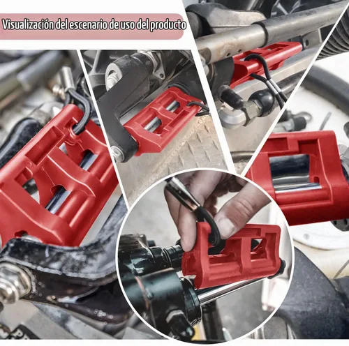 Vista 2 de Bloqueo de Dirección Hidráulica Fuera de Borda de 4" Steer Stop para Remolque/Transporte de Motor Fuera de Borda 1 Par Rojo