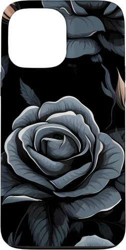 Vista 24 de Black Rose Floral Flower Case for iPhone 16