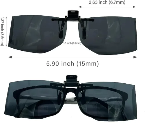 Vista 9 de POLARS DESIGN Gafas de sol polarizadas con clip sobre lentes de miopía graduadas