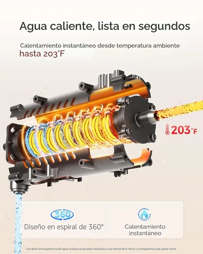 Vista 6 de Waterdrop C1H - Sistema de ósmosis inversa caliente instantánea, no requiere instalación