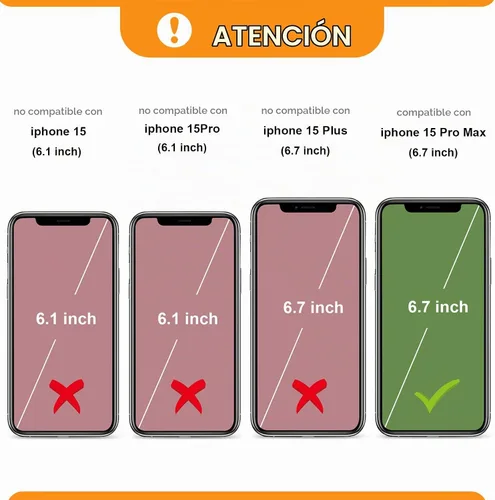Vista 2 de Funda tipo cartera desmontable Bocasal para iPhone 15 Pro Max con bloqueo RFID, ranuras para tarjetas, soporte magnético, cuero PU premium, atril