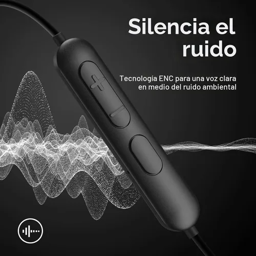 Vista 4 de Rythflo auriculares Bluetooth, auriculares inalámbricos con micrófono de 150 horas de reproducción, banda magnética para el cuello, auriculares