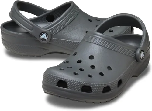 Vista 4 de Crocs Zuecos clásicos unisex para adultos Pizarra gris