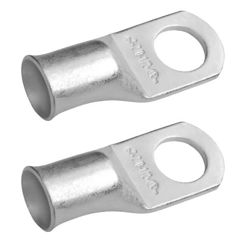 Vista 65 de SELTERM 5 piezas terminales de cable de cobre estañado 1/0 AWG perno de 1/2", extremos de cable de batería, terminales de anillo, conectores