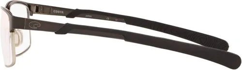 Vista 4 de Costa Del Mar Seamount 200 - Marco rectangular para gafas de prescripción para hombre, Gris cepilladoLente de paladio cepilladodemo, 57 mm