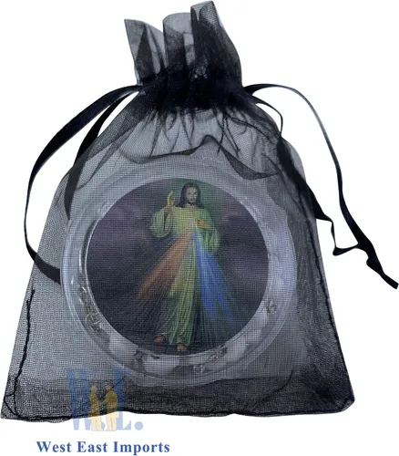 Vista 5 de Generic Recuerdos conmemorativos, 12 rosarios blancos de la Divina Misericordia, Celebración de la VidaRecuerdos para funeral, regalo de condolencia