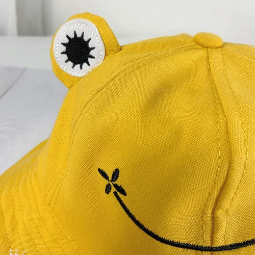 Vista 4 de Jiuhong Sombrero de pescador de rana para adultos, sombrero de pescador para adultos, adolescentes, ala ancha, gorra de pescador de playa