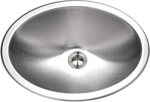 Vista 8 de OPUS Lavatory tazón ovalado, 6 en Deep 18 Ga, anidadas Bulk Pack