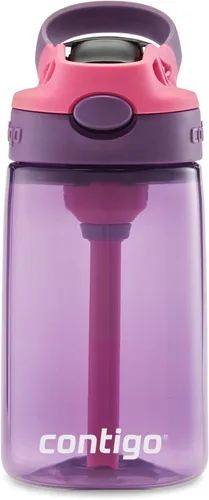 Vista 13 de Contigo Aubrey - Botella de agua para niños, paquete de 2, 20 onzas, azalea/jade y frambuesa azul. Azalea, tapa a prueba de derrames, apta