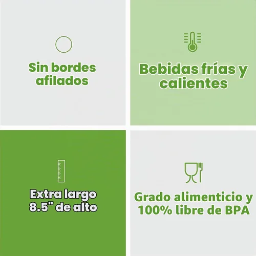 Vista 4 de Comfy Package Pajitas Jumbo Smoothie Boba (paquete de 100) transparentes