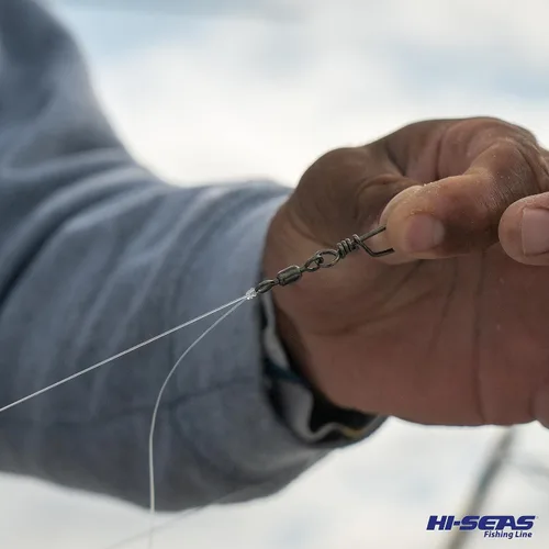 Vista 6 de HI-SEAS Líder de línea de pesca 100% fluorocarbono, líder invisible transparente, indetectable para peces, hundimiento rápido, 6 libras a 400 libras