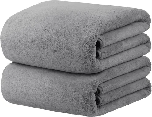Vista 33 de JML - Toallas de baño de microfibra de gran tamaño (30 x 60 pulgadas), suaves, súper absorbentes y de secado rápido, multiusos para deportes