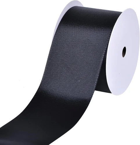 Vista 80 de YAMA - Cinta de grogrén negra de 1 1/2 pulgadas, 50 yardas, cinta negra para envolver paquetes de regalo, diseño floral, manualidades, decoración
