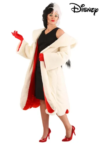 Vista 5 de Disfraz de Abrigo Cruella De Vil para Mujer de 101 Dálmatas de Disney Multicolor