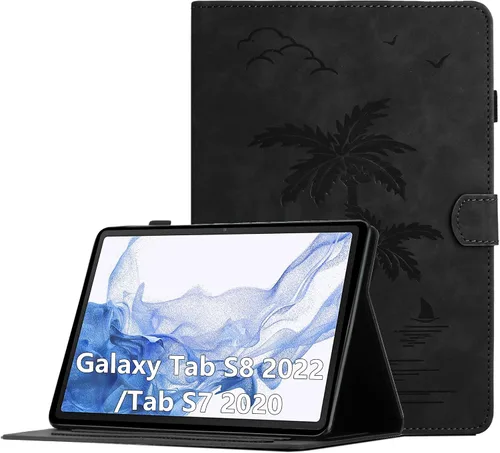 Vista 9 de Funda para Samsung Galaxy Tab S5e de 10.5 pulgadas 2019 modelo (SM-T720/T725/T727) - Funda protectora de piel sintética con bolsillo y función atril
