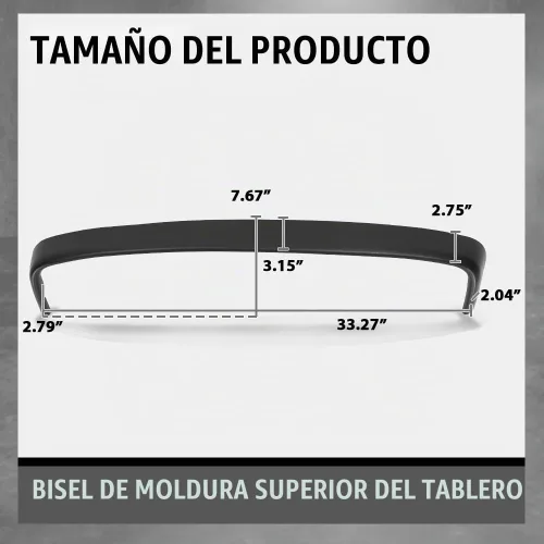 Vista 3 de G-PLUS Bisel superior para salpicadero, color negro, compatible con camioneta Toyota T3000 1989 1990 1991 1992 1993 1994 1995