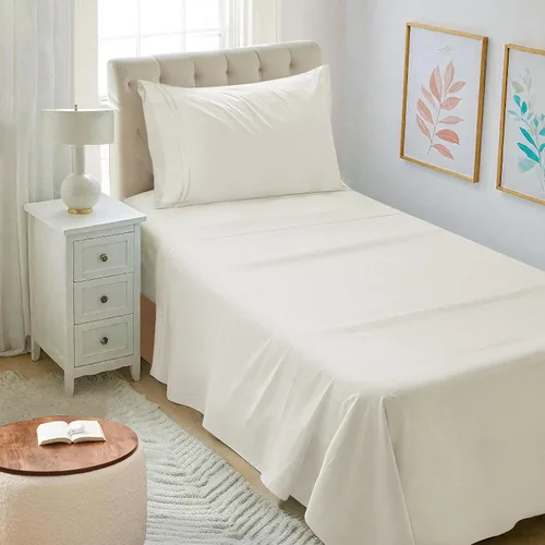 Vista 61 de Mejoroom Juego de sábanas tamaño individual – Sábanas individuales de Hotel Collection – Sábanas y fundas de almohada con sábana bajera de bolsillo