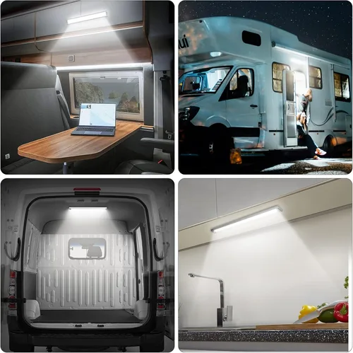 Vista 7 de CT CAPETRONIX Barra de luz LED de 12 V, 168 LED, 1700 lúmenes, 10 W, CC de 12 voltios con interruptor de encendido/apagado, para remolque de carga