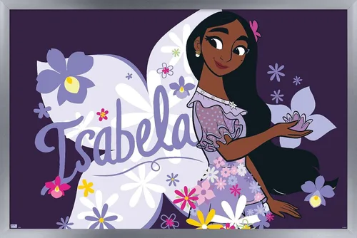Vista 11 de Trends International Disney Encanto - Póster de pared Isabela, 22.4 pulgadas de largo x 14.7 pulgadas, versión enmarcada en madera de granero
