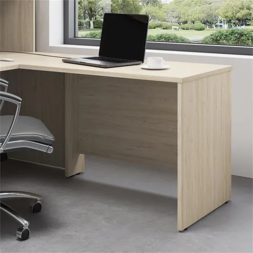 Vista 2 de BBF Escritorio Studio C 42W Retorno en Olmo Natural - Madera de ingeniería